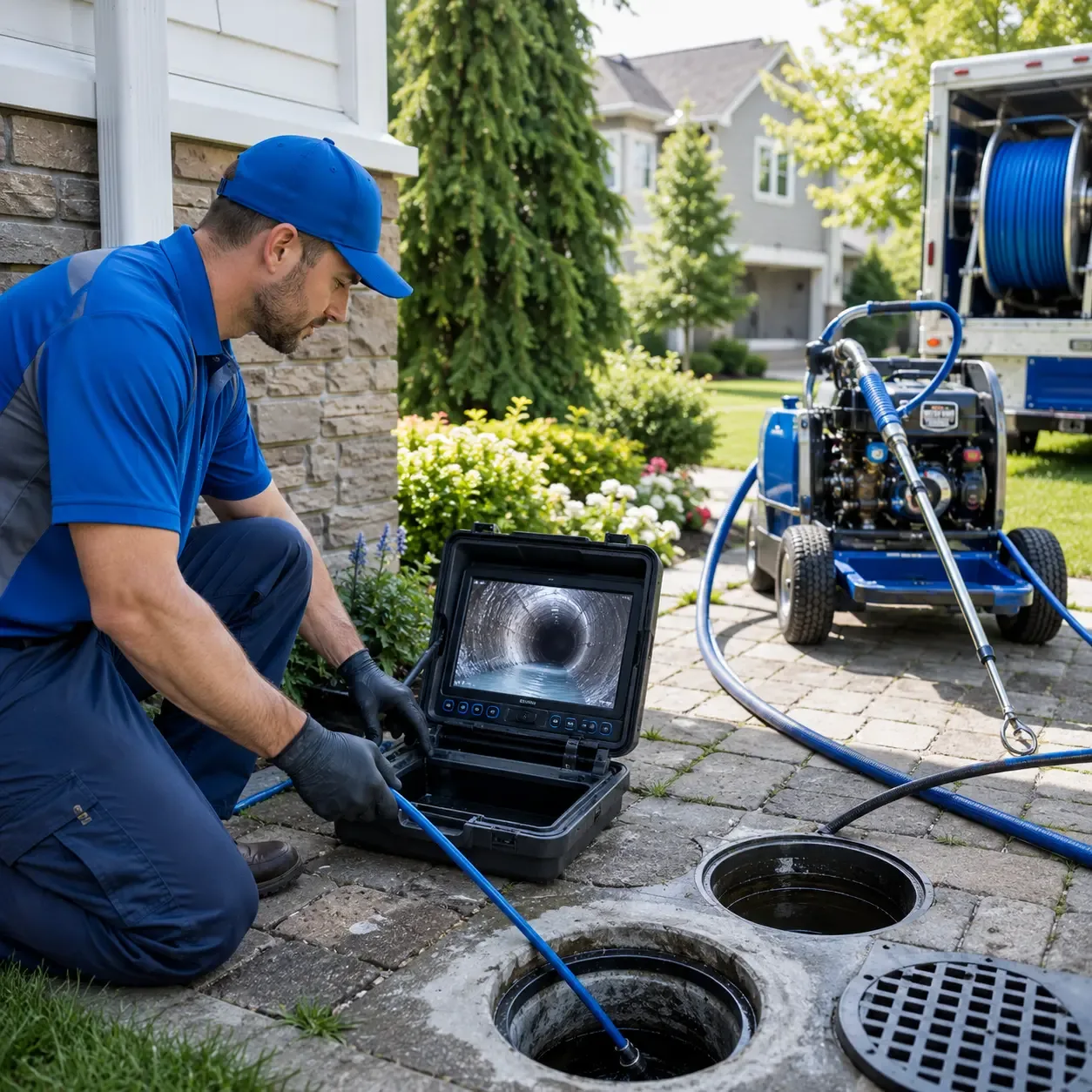 Outdoor drain cleaning professionals serving Millsap, TX